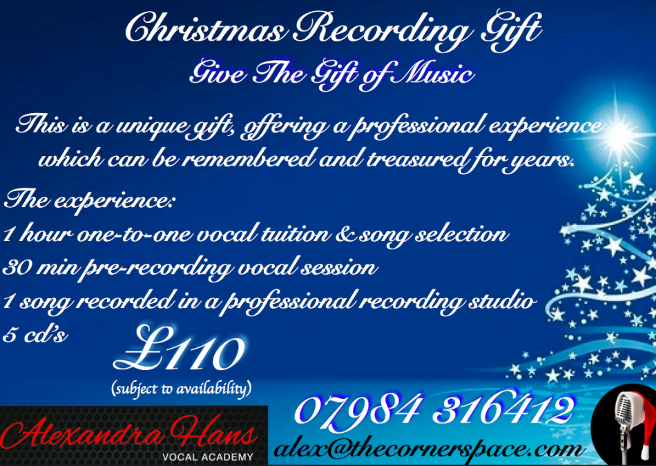 Christmas Recording and Tuition Gift